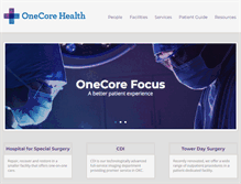 Tablet Screenshot of onecorehealth.com